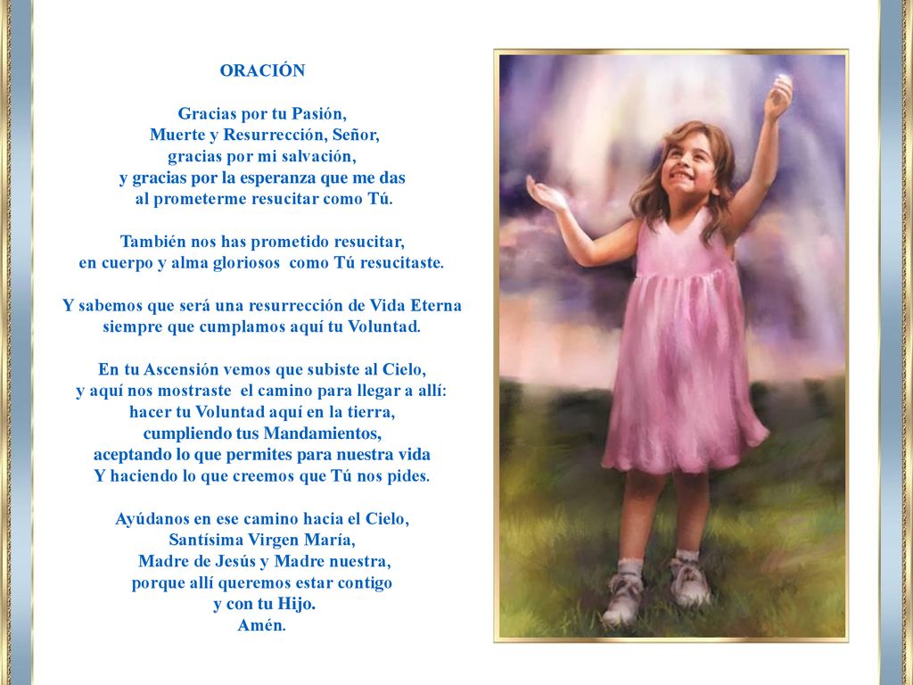 Muerte y Resurrección, Señor, gracias por mi salvación,