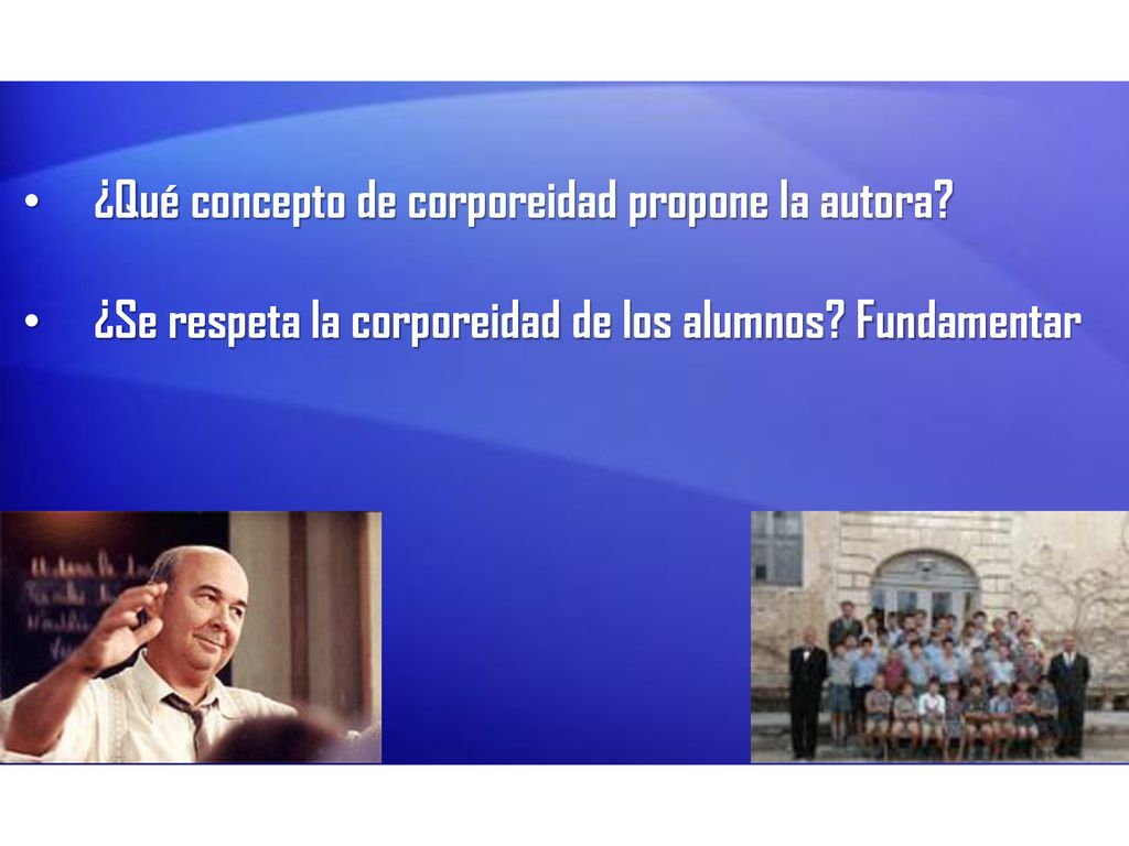 ¿Qué concepto de corporeidad propone la autora