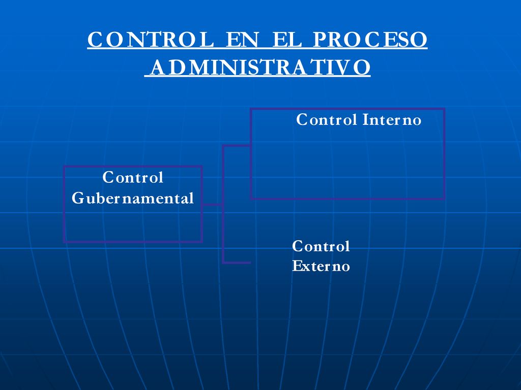 C O NTRO L EN EL PRO C ESO A D MINISTRA TIV O