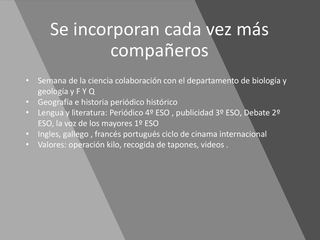 Se incorporan cada vez más compañeros