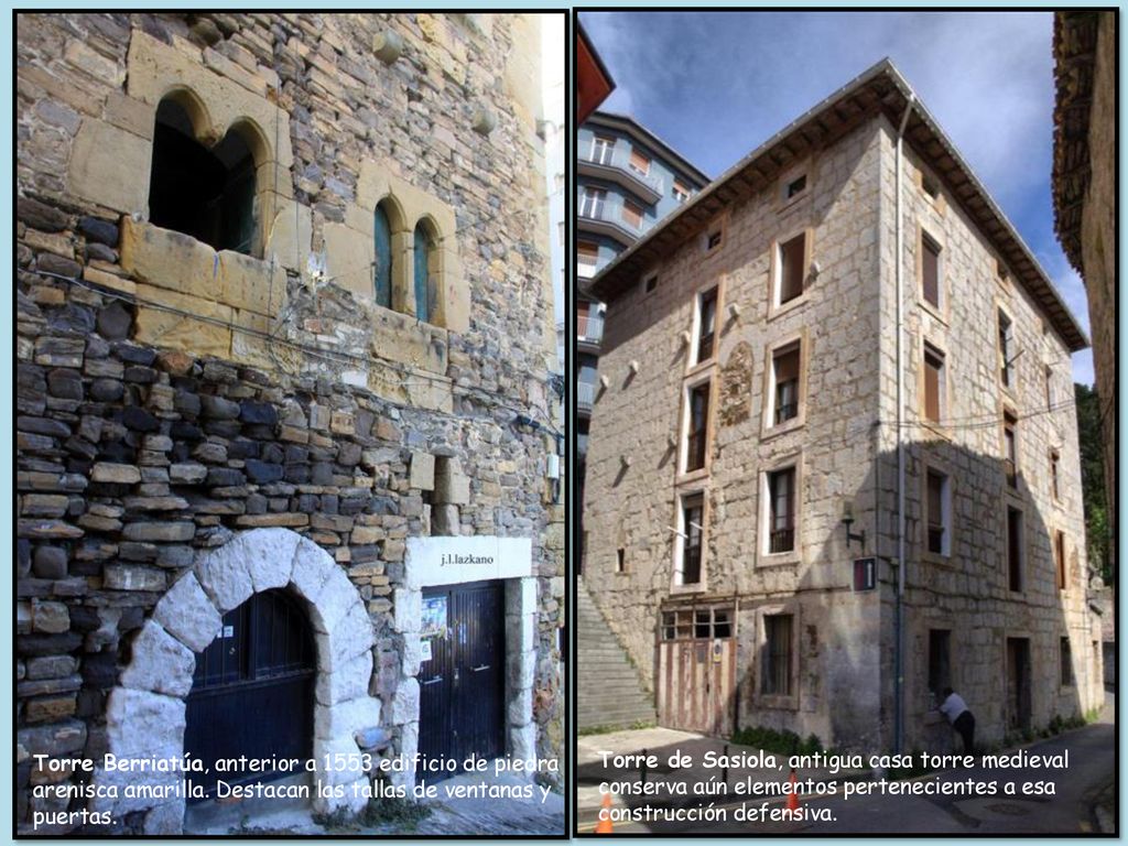 Torre Berriatúa, anterior a 1553 edificio de piedra arenisca amarilla