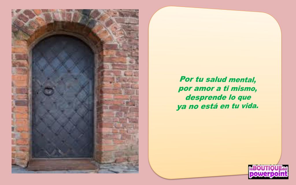 Por tu salud mental, por amor a ti mismo, desprende lo que ya no está en tu vida.