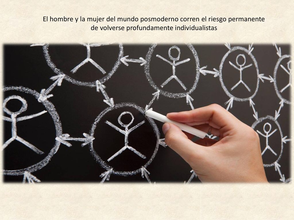 El hombre y la mujer del mundo posmoderno corren el riesgo permanente