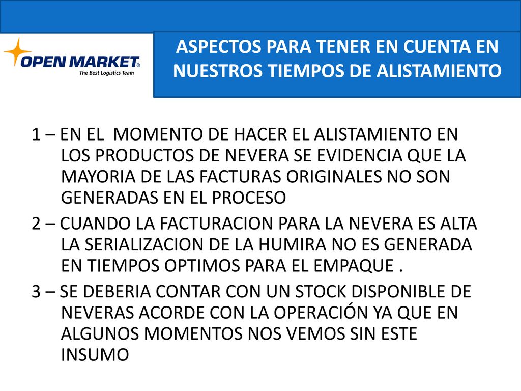 ASPECTOS PARA TENER EN CUENTA EN NUESTROS TIEMPOS DE ALISTAMIENTO