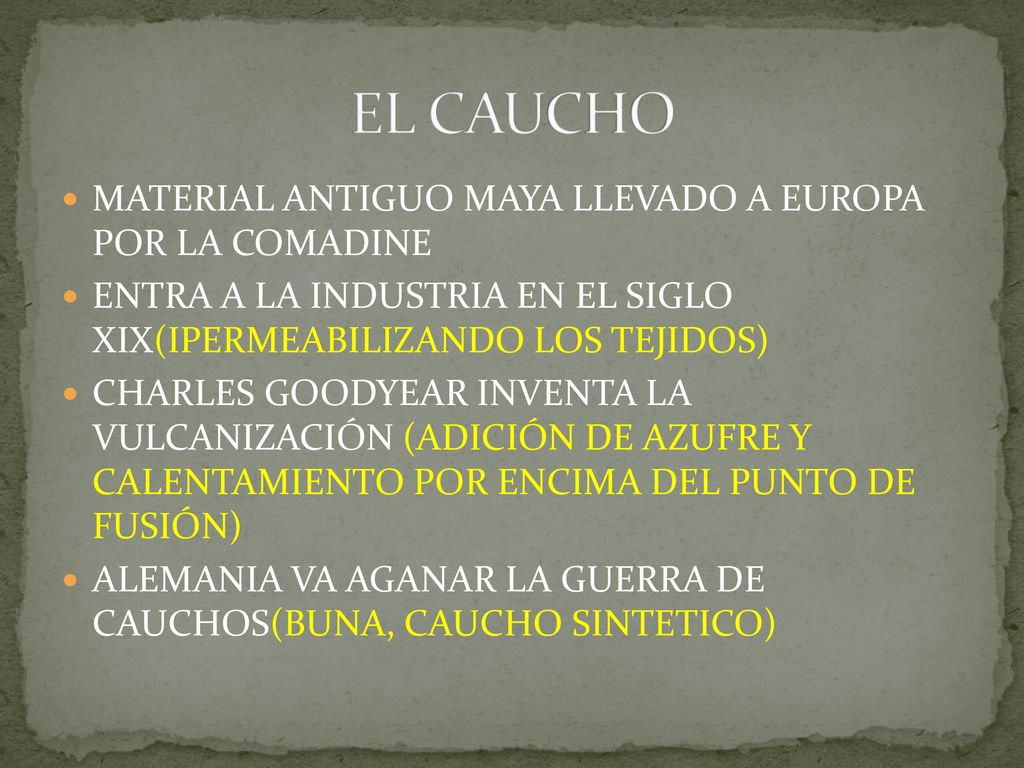EL CAUCHO MATERIAL ANTIGUO MAYA LLEVADO A EUROPA POR LA COMADINE