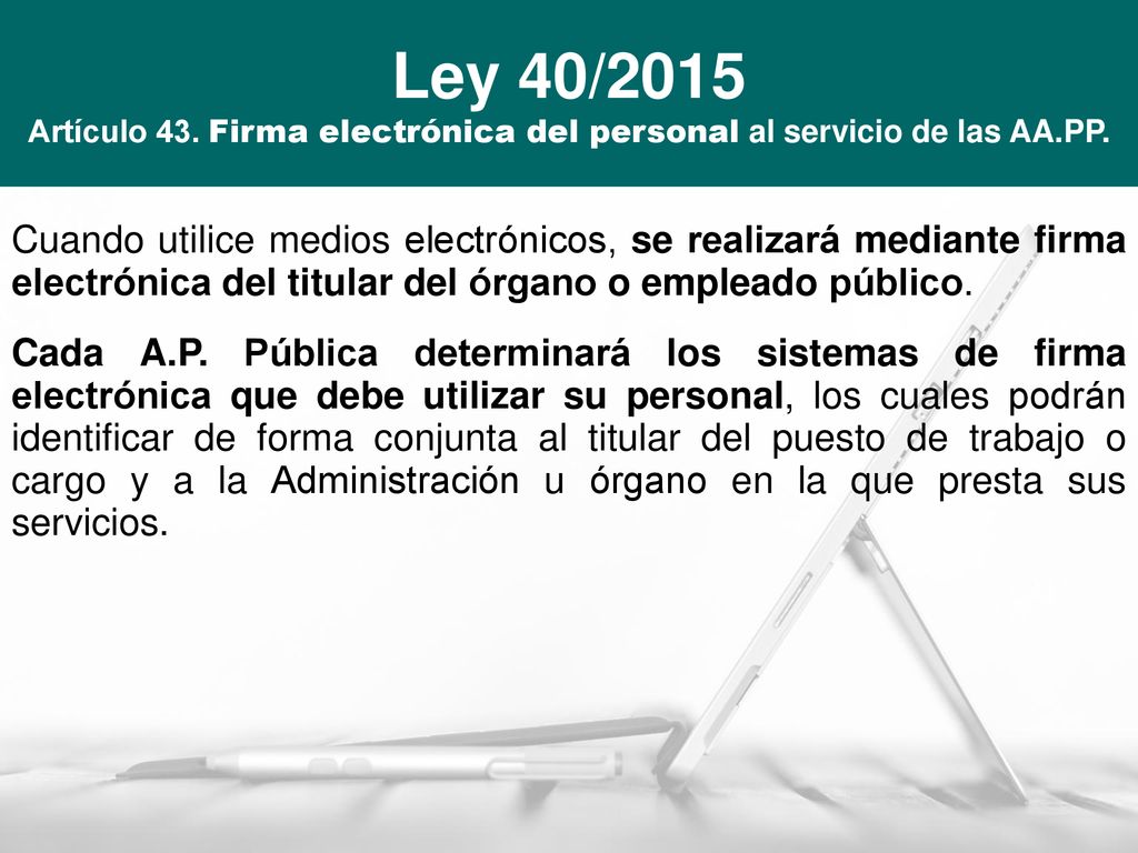 Artículo 43. Firma electrónica del personal al servicio de las AA.PP.