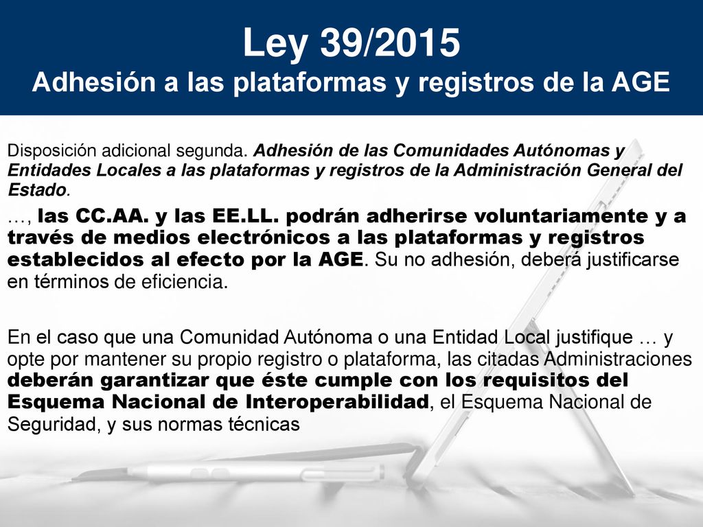 Adhesión a las plataformas y registros de la AGE