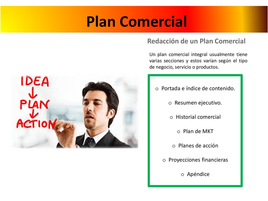 Plan Comercial Redacción de un Plan Comercial