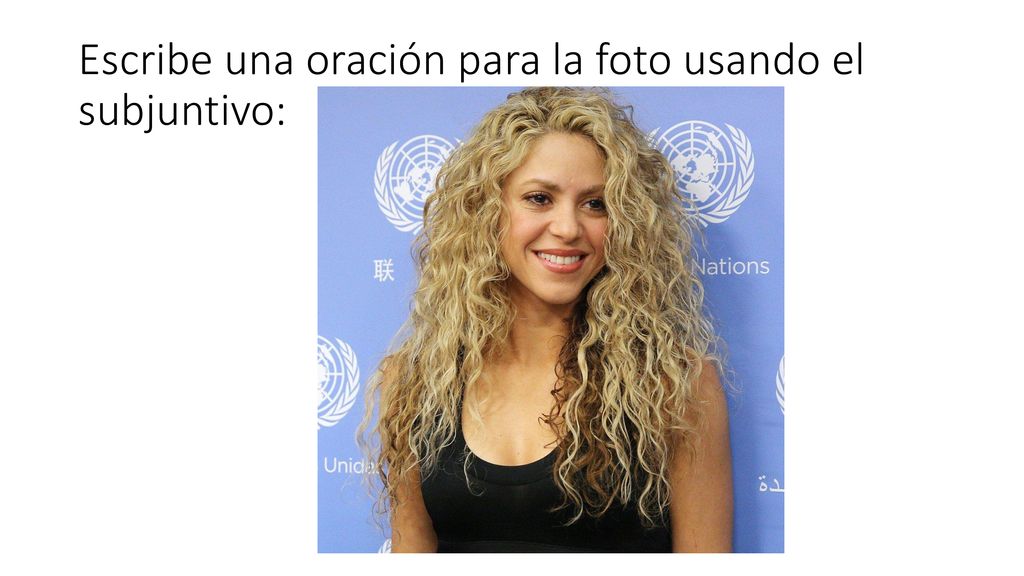 Escribe una oración para la foto usando el subjuntivo: