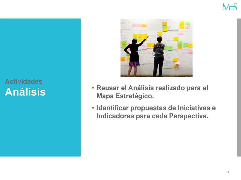 Actividades Análisis Reusar el Análisis realizado para el Mapa Estratégico.