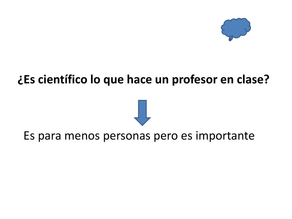 ¿Es científico lo que hace un profesor en clase