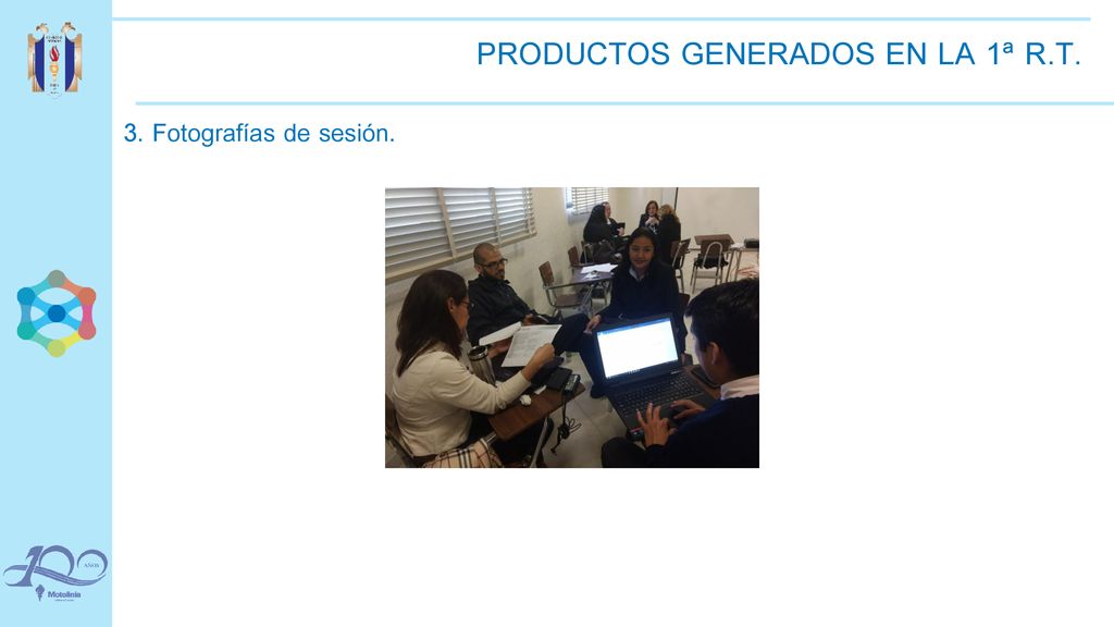 PRODUCTOS GENERADOS EN LA 1ª R.T.