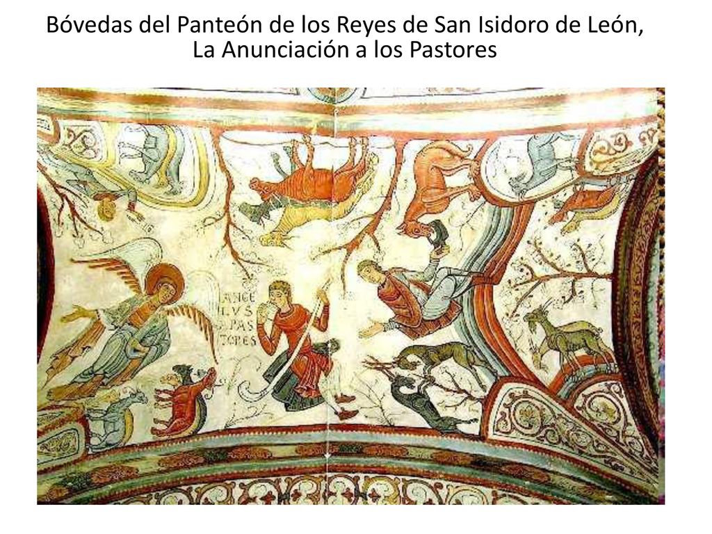Bóvedas del Panteón de los Reyes de San Isidoro de León, La Anunciación a los Pastores