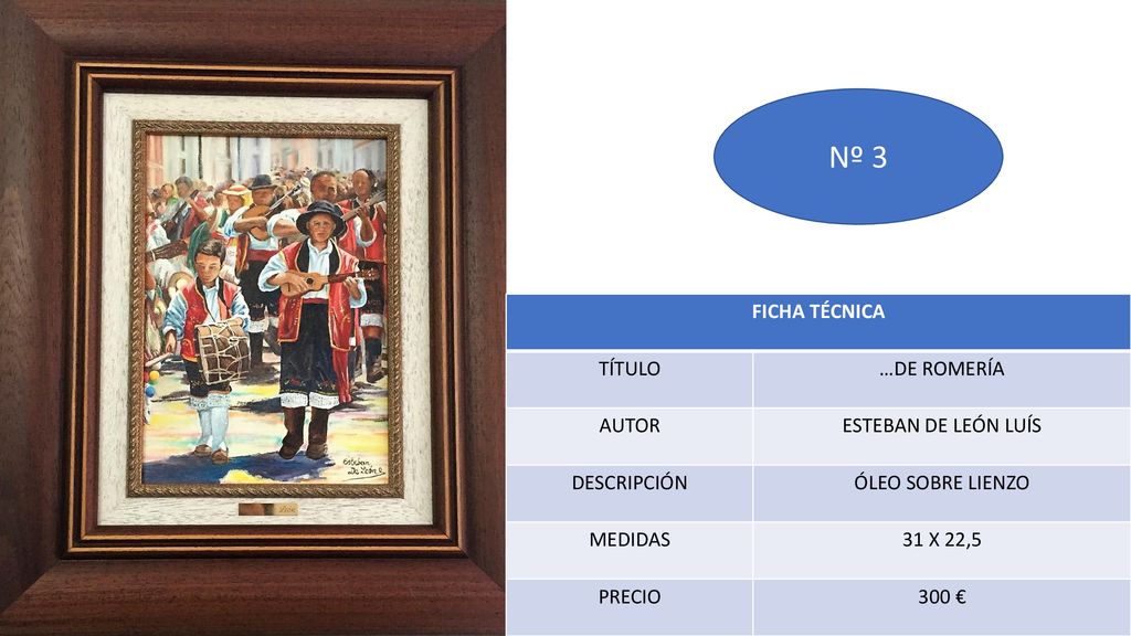 Nº 3 FICHA TÉCNICA TÍTULO …DE ROMERÍA AUTOR ESTEBAN DE LEÓN LUÍS