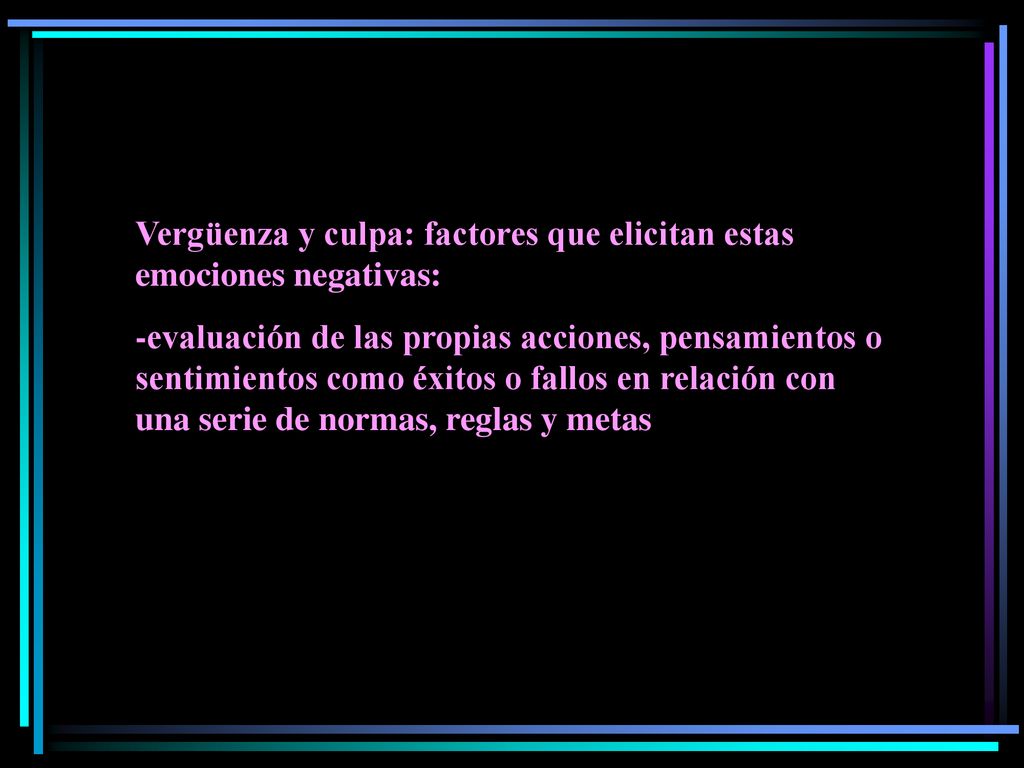 Vergüenza y culpa: factores que elicitan estas emociones negativas: