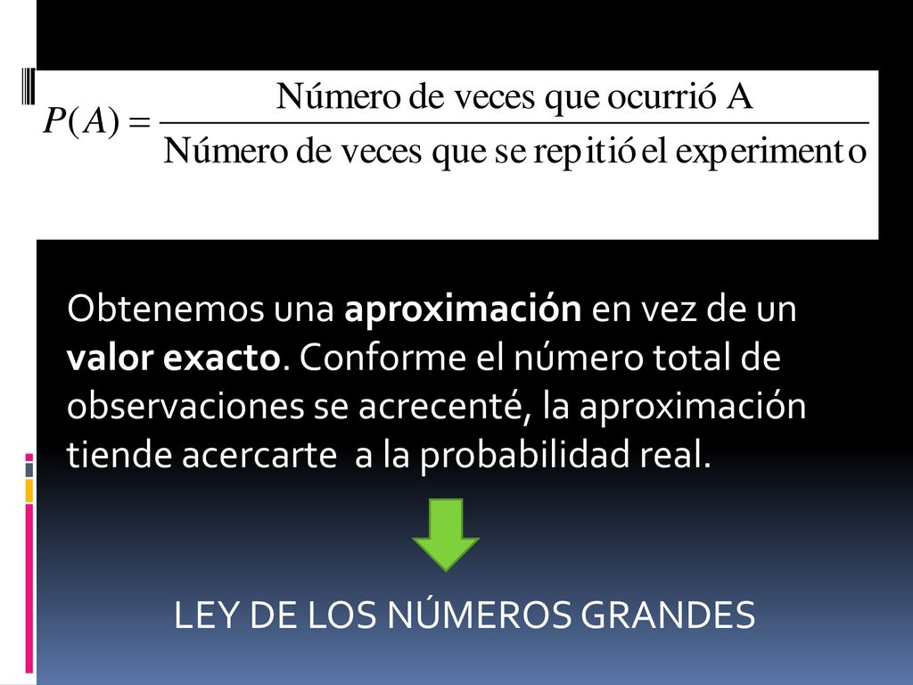 Obtenemos una aproximación en vez de un valor exacto