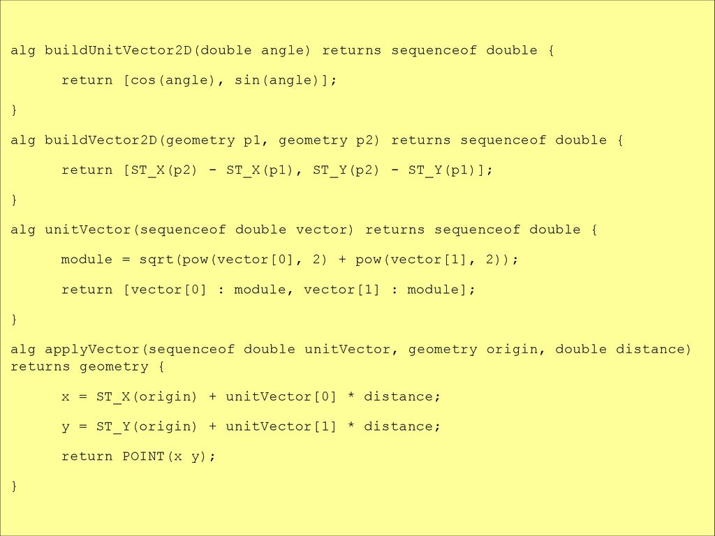 alg buildUnitVector2D(double angle) returns sequenceof double {