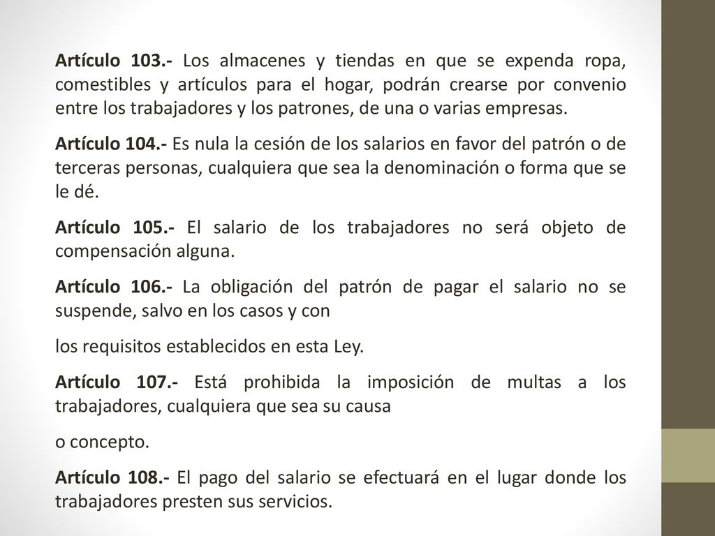 Artículo Los almacenes y tiendas en que se expenda ropa, comestibles y artículos para el hogar, podrán crearse por convenio entre los trabajadores y los patrones, de una o varias empresas.