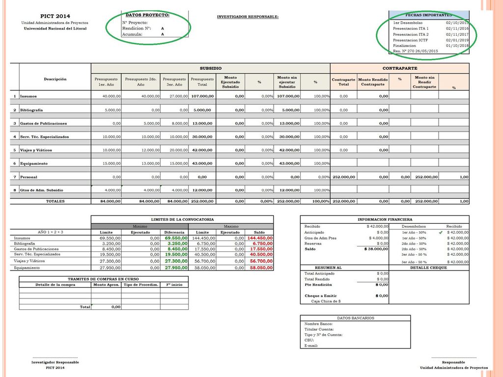 Unidad Administradora de Proyectos - Sec. de Cs y Técnica- UNL