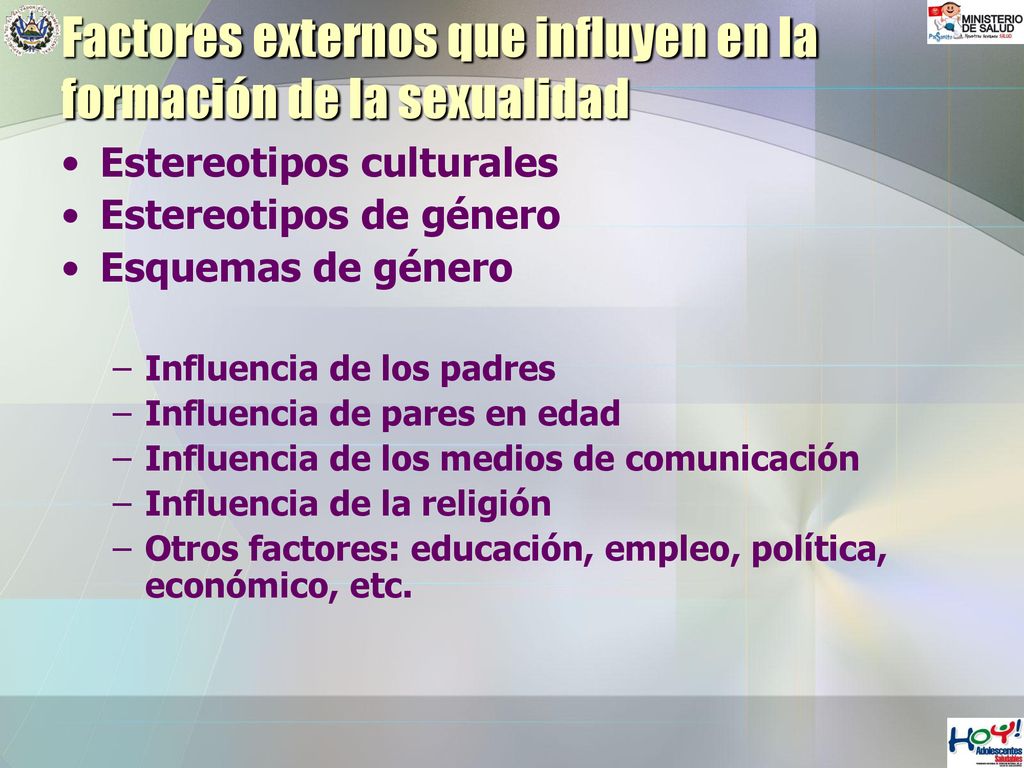 Factores externos que influyen en la formación de la sexualidad