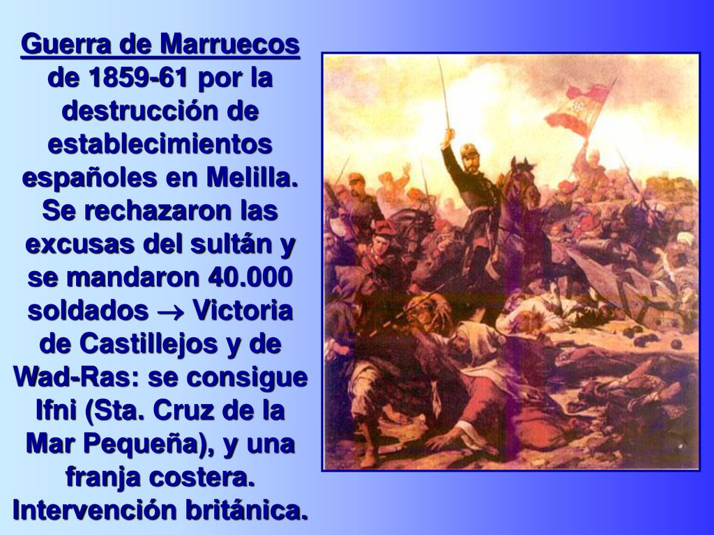 Guerra de Marruecos de por la destrucción de establecimientos españoles en Melilla.