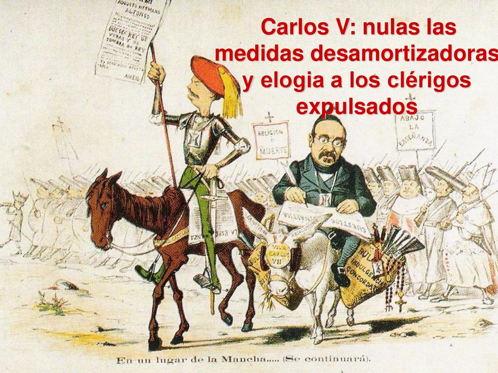Carlos V: nulas las medidas desamortizadoras y elogia a los clérigos expulsados