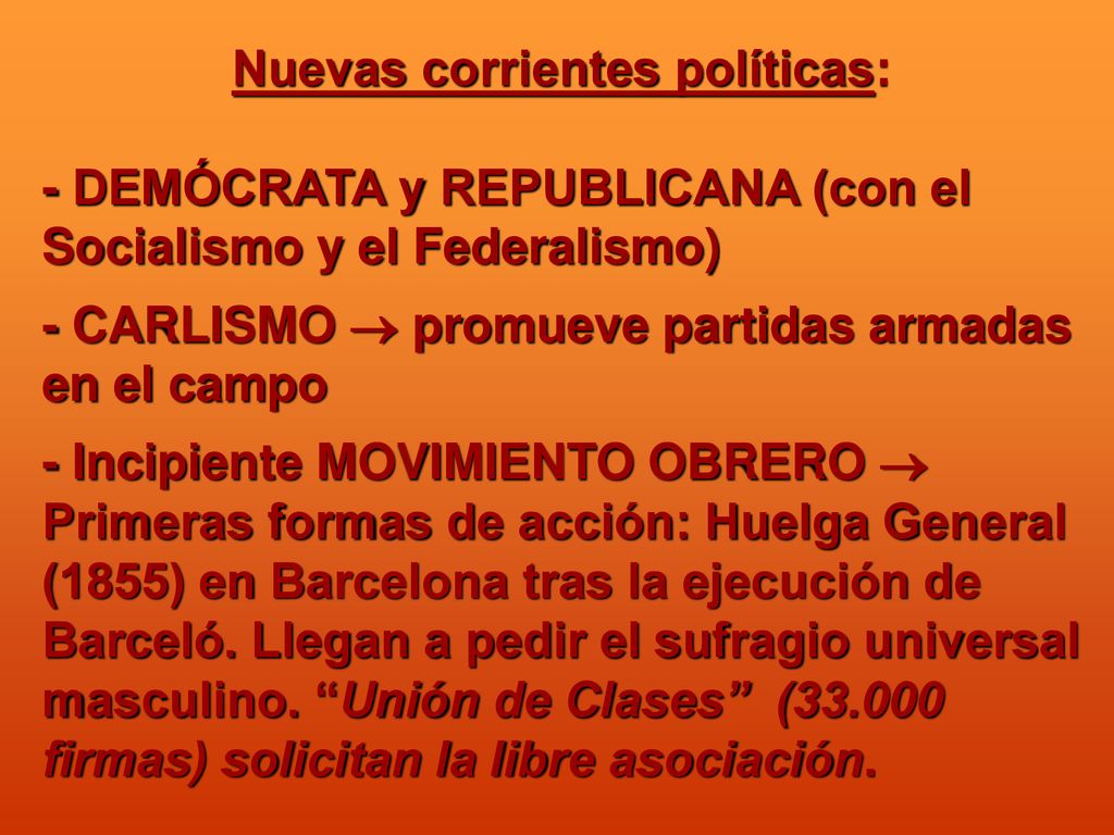 Nuevas corrientes políticas: