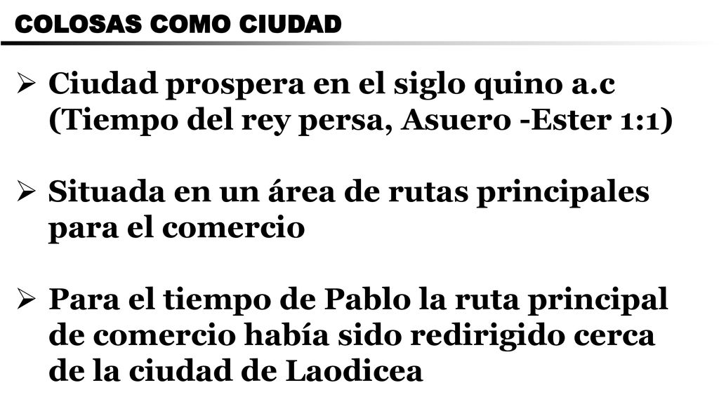 Situada en un área de rutas principales para el comercio