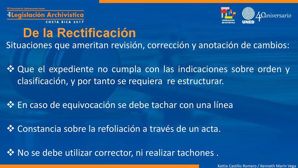 Situaciones que ameritan revisión, corrección y anotación de cambios: