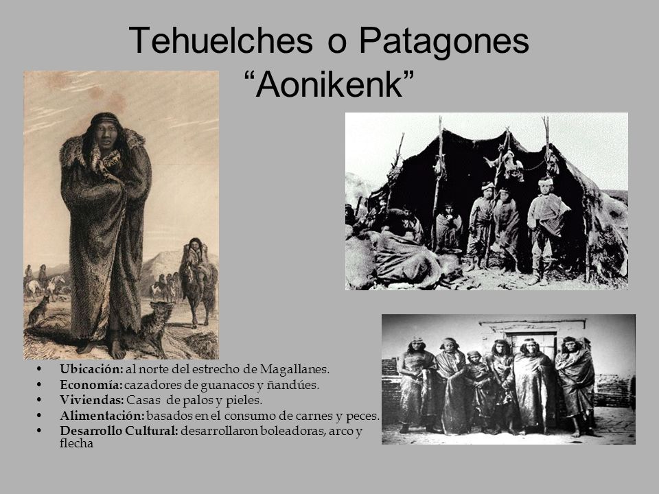 Tehuelches o Patagones Aonikenk