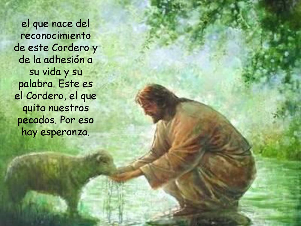 el que nace del reconocimiento de este Cordero y de la adhesión a su vida y su palabra.