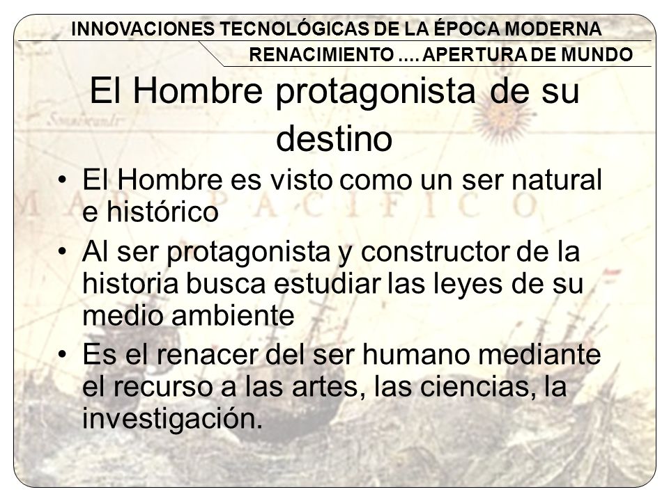 El Hombre protagonista de su destino