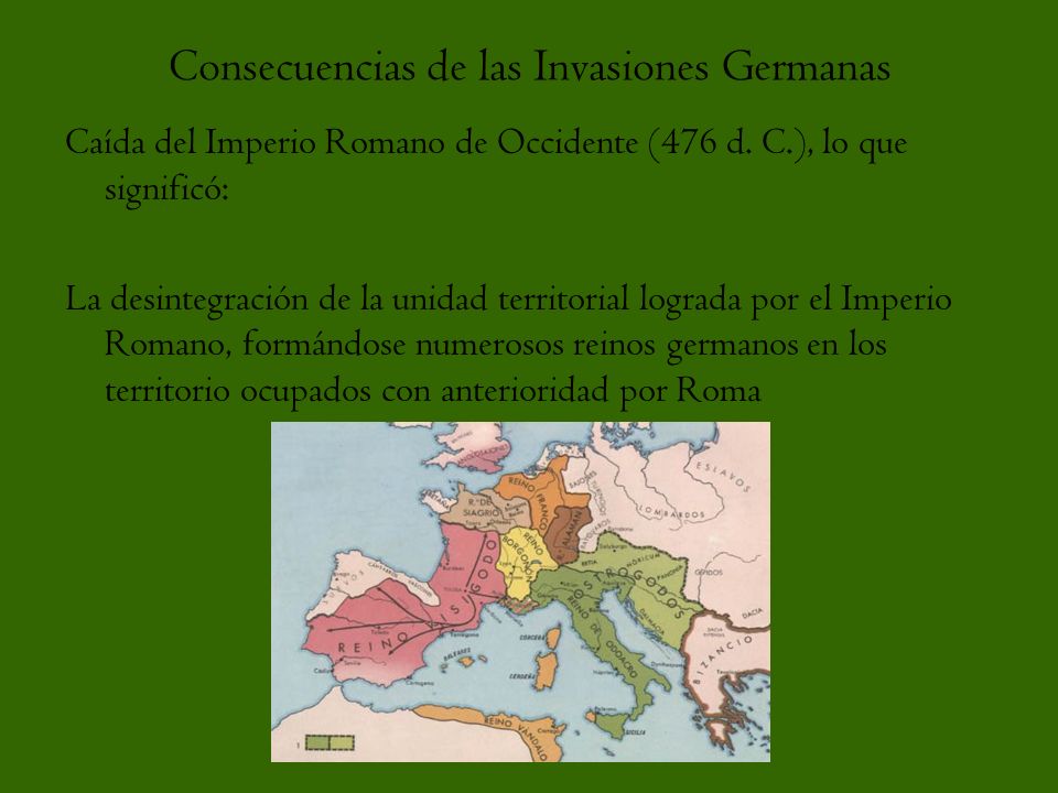 Consecuencias de las Invasiones Germanas