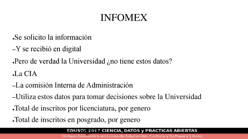 INFOMEX Se solicito la información Y se recibió en digital