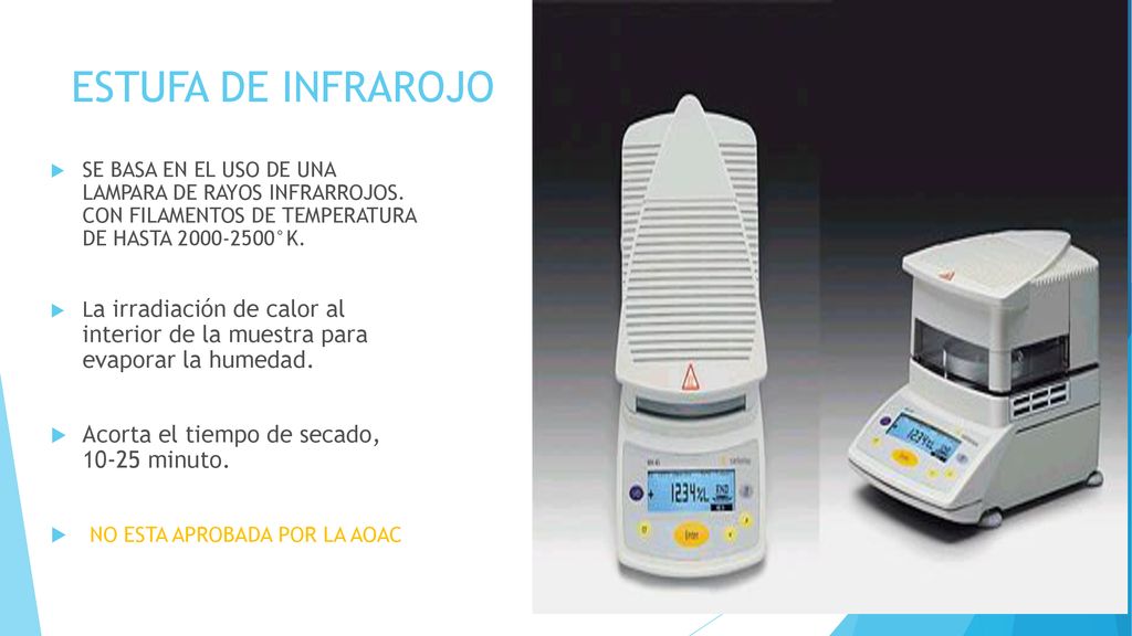 ESTUFA DE INFRAROJO Acorta el tiempo de secado, minuto.