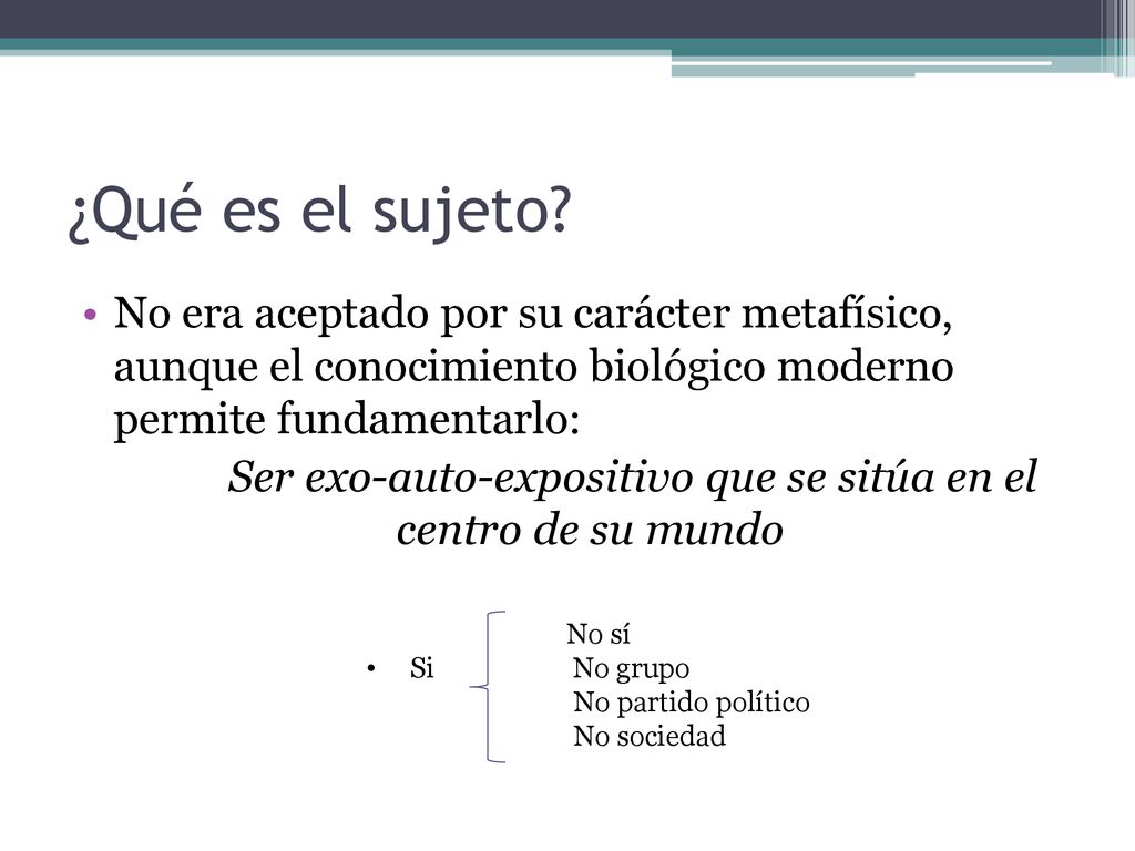 Ser exo-auto-expositivo que se sitúa en el centro de su mundo