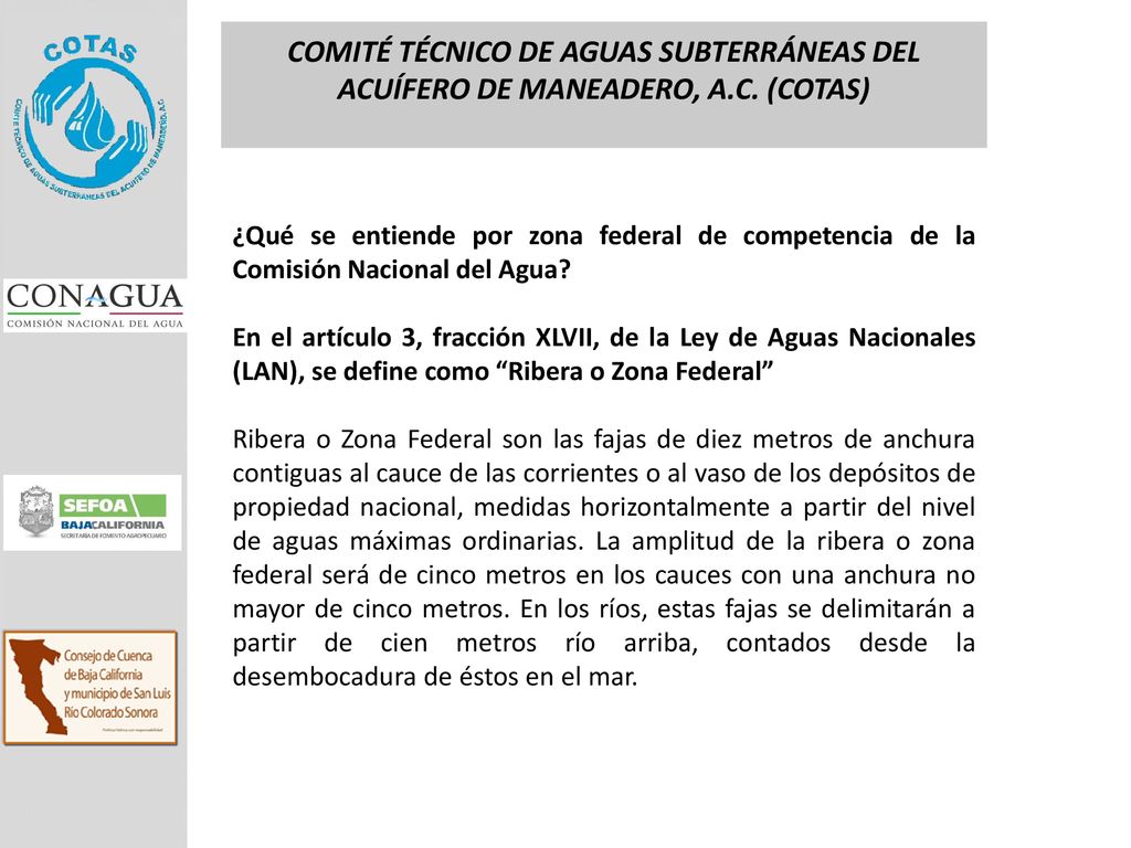 COMITÉ TÉCNICO DE AGUAS SUBTERRÁNEAS DEL ACUÍFERO DE MANEADERO, A. C