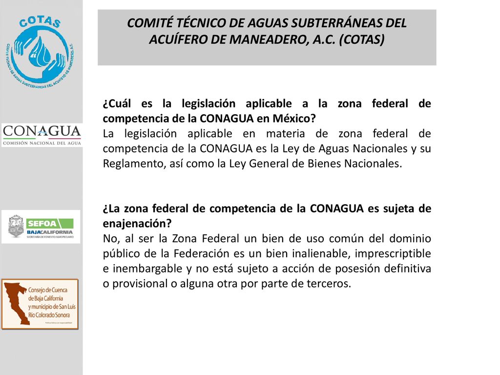 COMITÉ TÉCNICO DE AGUAS SUBTERRÁNEAS DEL ACUÍFERO DE MANEADERO, A. C