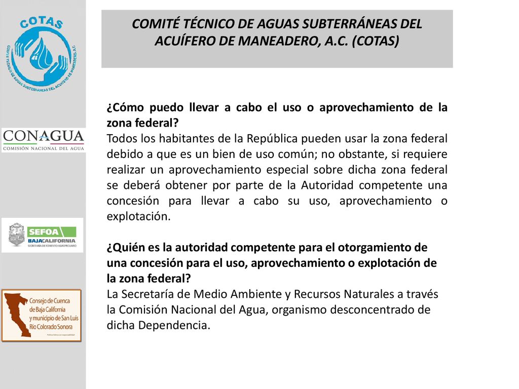 COMITÉ TÉCNICO DE AGUAS SUBTERRÁNEAS DEL ACUÍFERO DE MANEADERO, A. C
