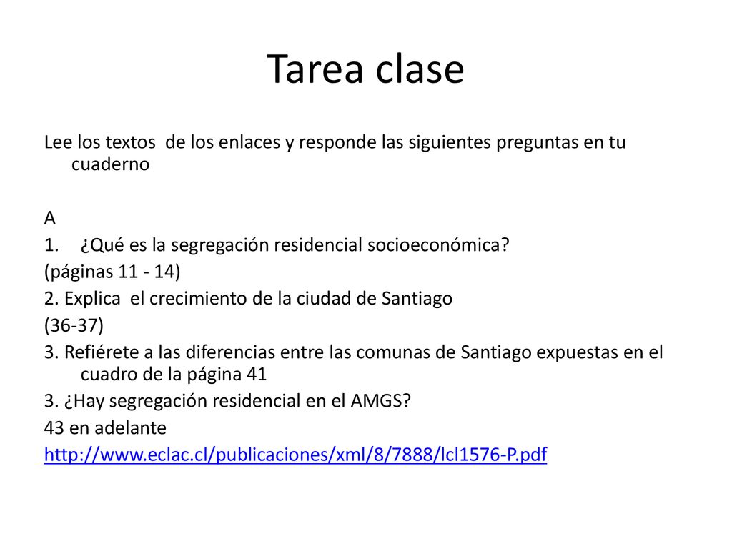 Tarea clase Lee los textos de los enlaces y responde las siguientes preguntas en tu cuaderno. A.