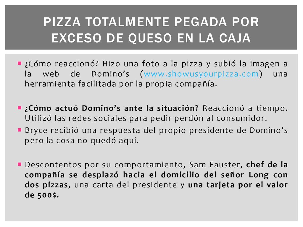 pizza totalmente pegada por exceso de queso en la caja