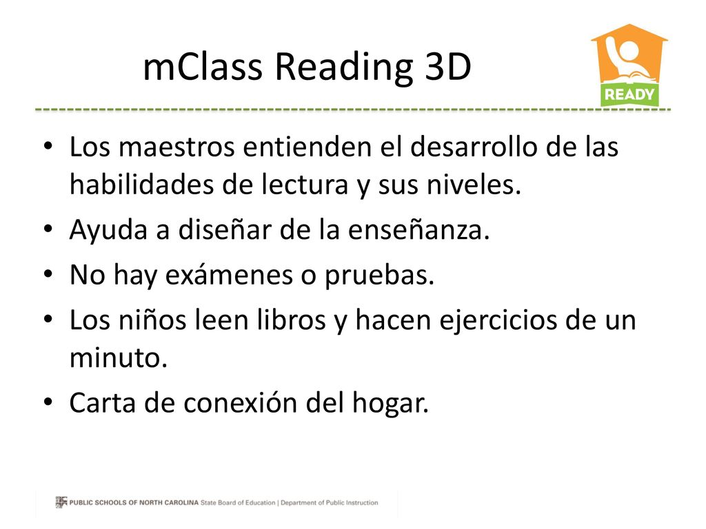mClass Reading 3D Los maestros entienden el desarrollo de las habilidades de lectura y sus niveles.