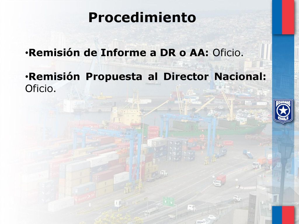 Procedimiento Remisión de Informe a DR o AA: Oficio.