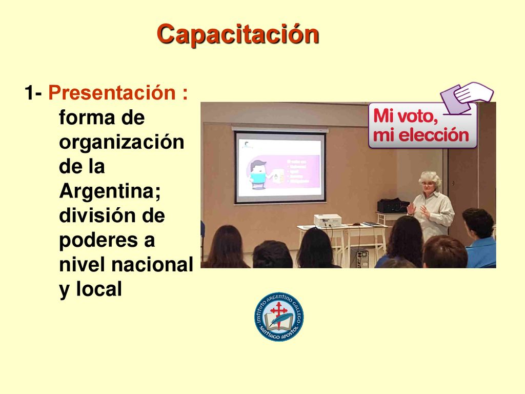 Capacitación 1- Presentación : forma de organización de la Argentina; división de poderes a nivel nacional y local.