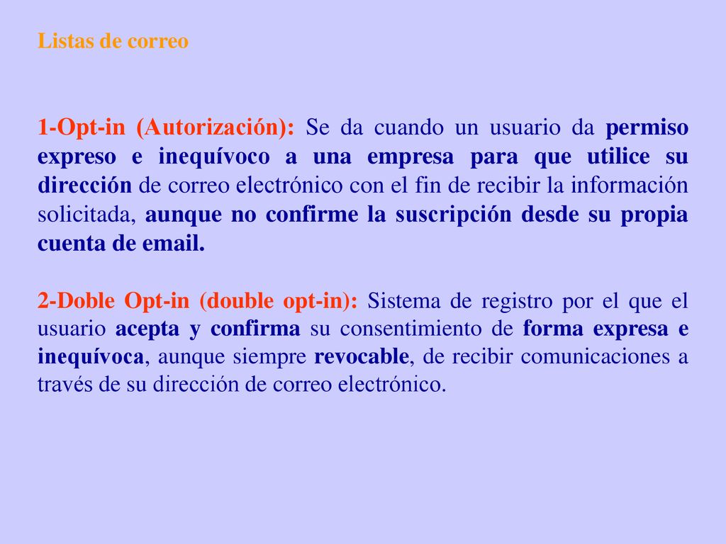 Listas de correo