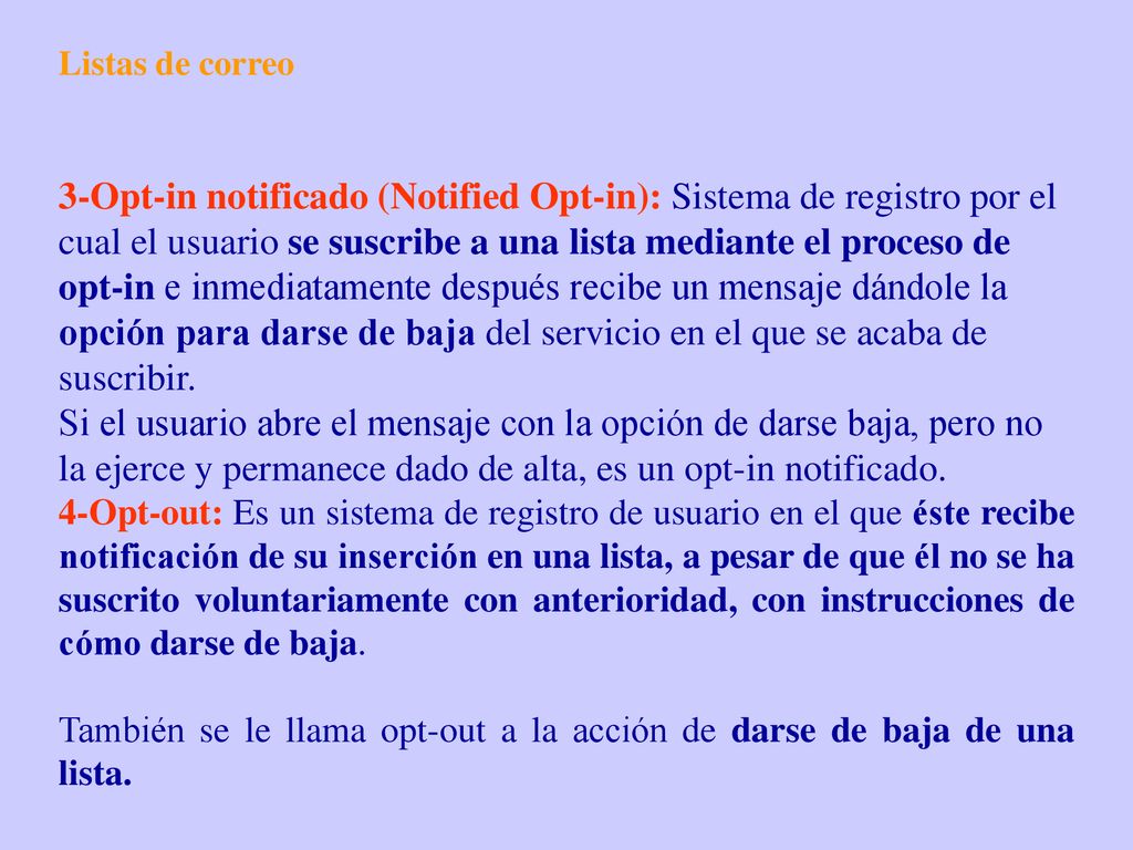 Listas de correo