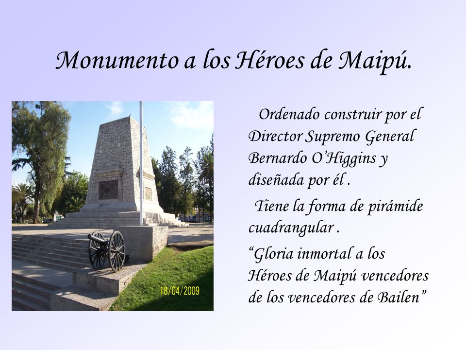 Monumento a los Héroes de Maipú.