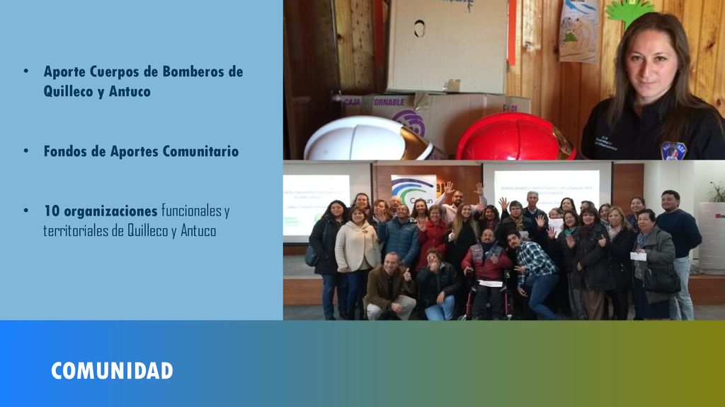 COMUNIDAD Aporte Cuerpos de Bomberos de Quilleco y Antuco
