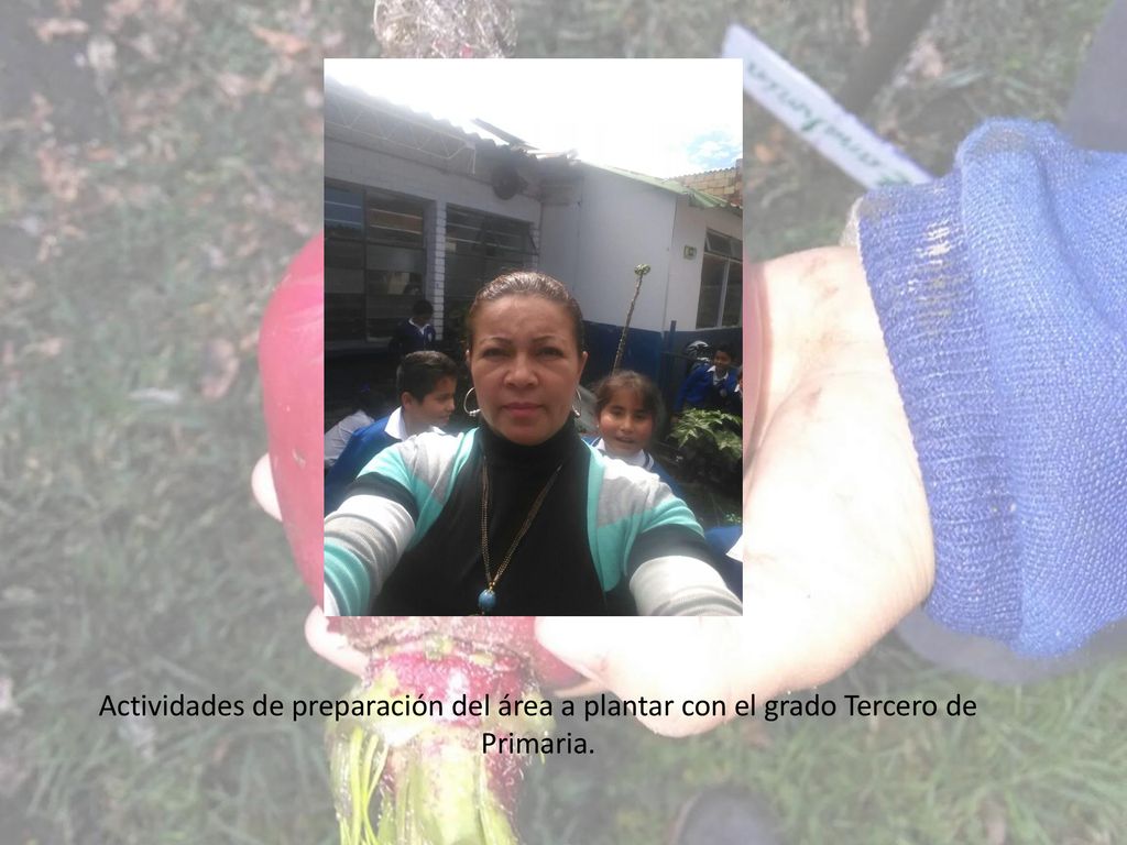 Actividades de preparación del área a plantar con el grado Tercero de Primaria.