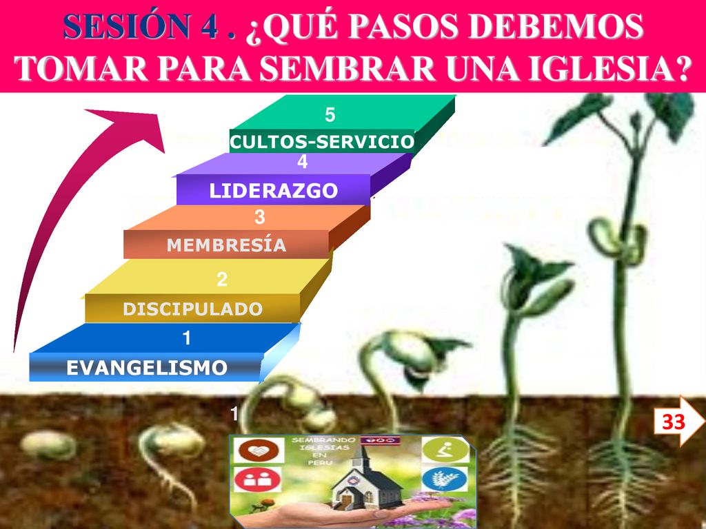 SESIÓN 4 . ¿QUÉ PASOS DEBEMOS TOMAR PARA SEMBRAR UNA IGLESIA